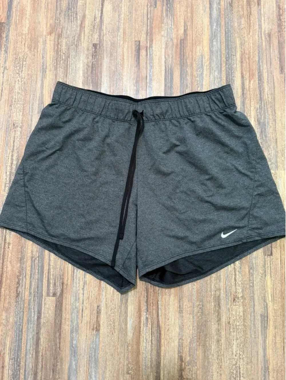 Nike Linerless shorts size large in heathered grey